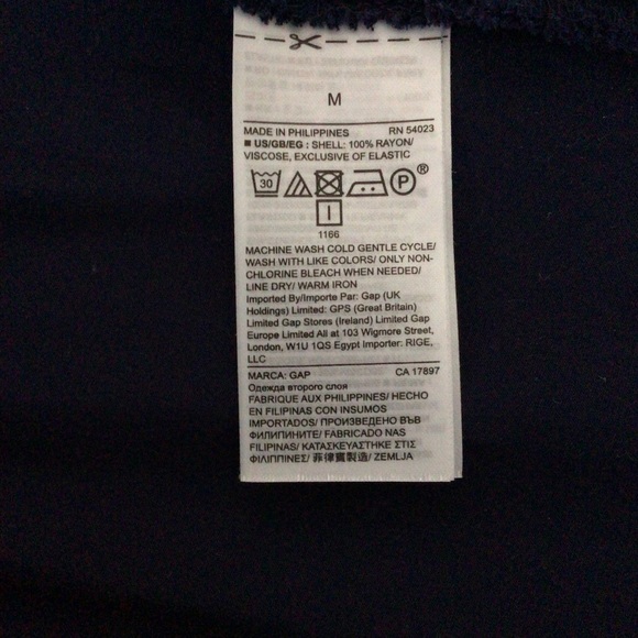 GAP Navy Blue Spaghetti Strap Dress - Size Medium - Picture 8 of 8